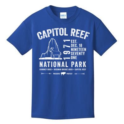 Capitol Reef National Park Utah Souvenir Gift Kids T-Shirt