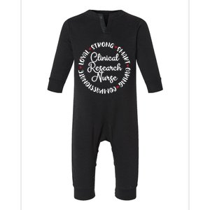 Clinical Research Nurse Funny Gift Nurses Graduation Medical Love Gift Infant Fleece One Piece