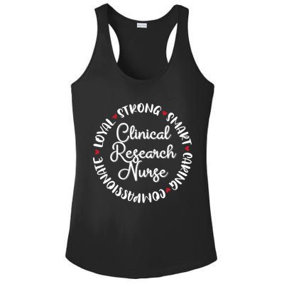 Clinical Research Nurse Funny Gift Nurses Graduation Medical Love Gift Ladies PosiCharge Competitor Racerback Tank