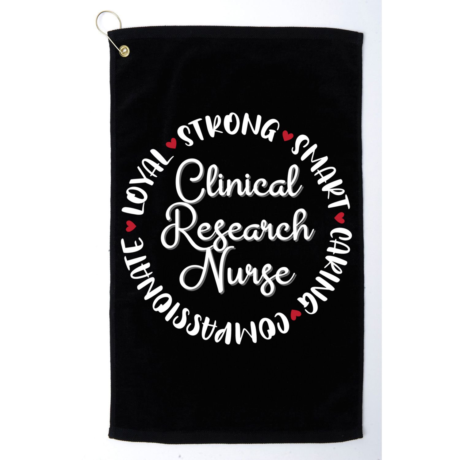 Clinical Research Nurse Funny Gift Nurses Graduation Medical Love Gift Golf Towel