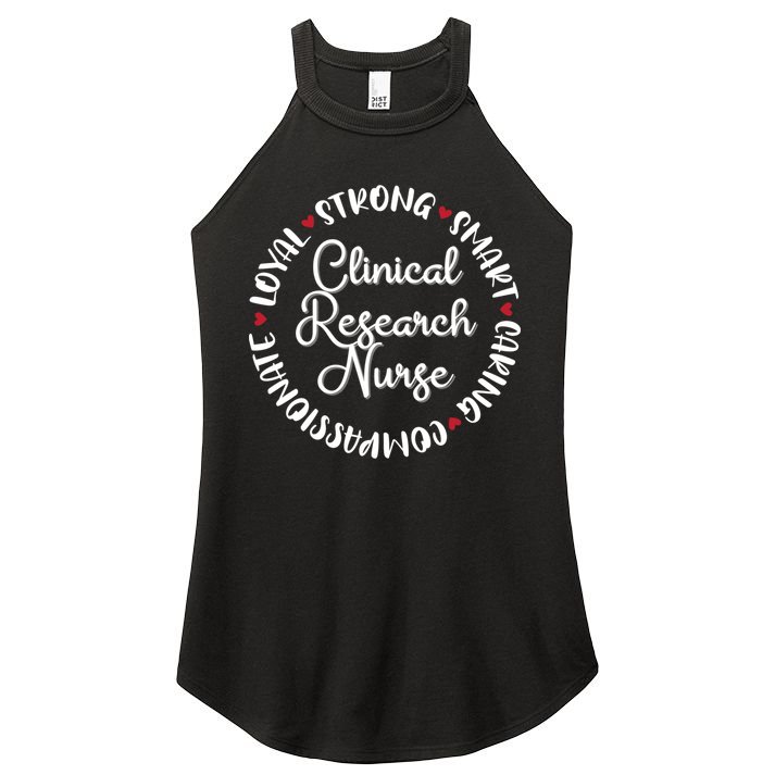 Clinical Research Nurse Funny Gift Nurses Graduation Medical Love Gift Women's Perfect Tri Rocker Tank