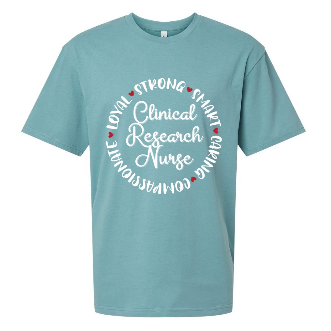 Clinical Research Nurse Funny Gift Nurses Graduation Medical Love Gift Sueded Cloud Jersey T-Shirt