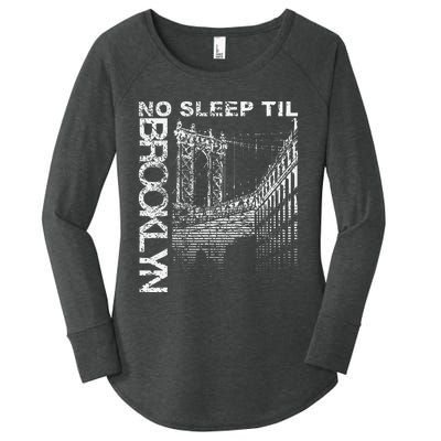 Cool Retro No Sleep Til Brooklyn Old School Portable Stereo Women's Perfect Tri Tunic Long Sleeve Shirt