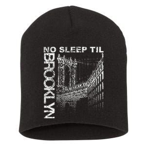 Cool Retro No Sleep Til Brooklyn Old School Portable Stereo Short Acrylic Beanie