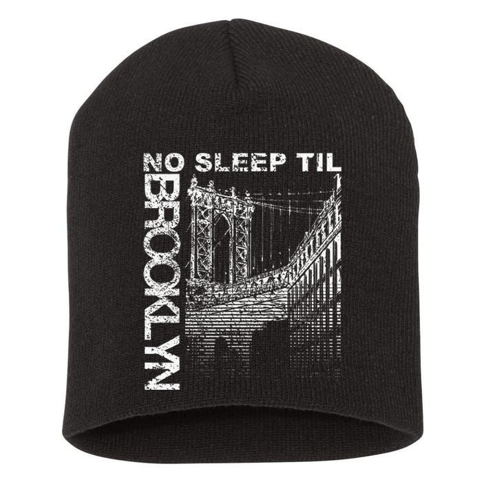 Cool Retro No Sleep Til Brooklyn Old School Portable Stereo Short Acrylic Beanie