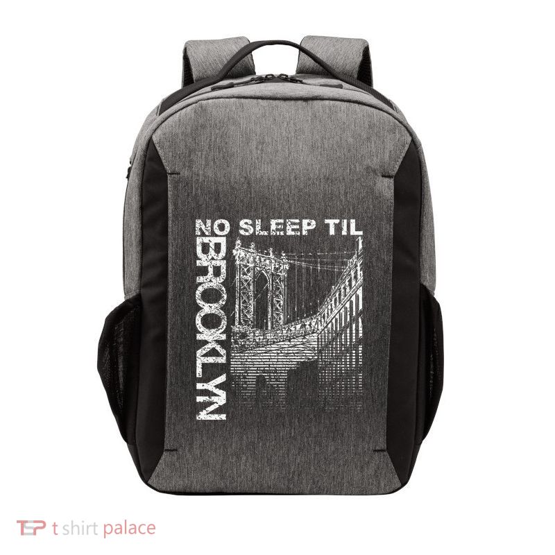 Cool Retro No Sleep Til Brooklyn Old School Portable Stereo Vector Backpack