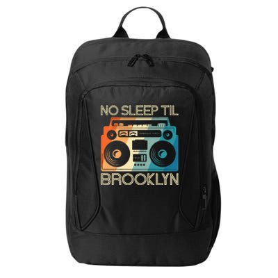 Cool Retro No Sleep Til Brooklyn Old School Portable Stereo City Backpack