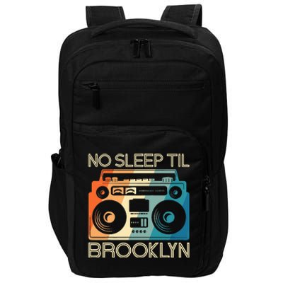 Cool Retro No Sleep Til Brooklyn Old School Portable Stereo Impact Tech Backpack