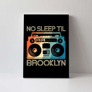 Cool Retro No Sleep Til Brooklyn Old School Portable Stereo Canvas