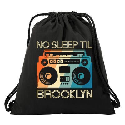 Cool Retro No Sleep Til Brooklyn Old School Portable Stereo Drawstring Bag