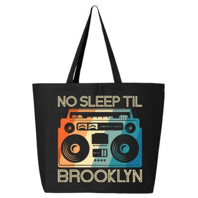 Cool Retro No Sleep Til Brooklyn Old School Portable Stereo 25L Jumbo Tote