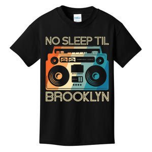 Cool Retro No Sleep Til Brooklyn Old School Portable Stereo Kids T-Shirt