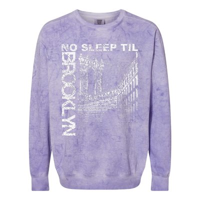 Cool Retro No Sleep Til Brooklyn Old School Portable Stereo Colorblast Crewneck Sweatshirt