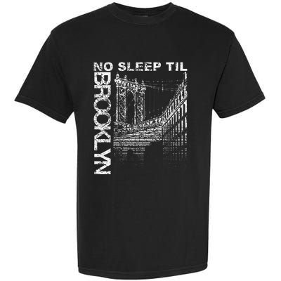 Cool Retro No Sleep Til Brooklyn Old School Portable Stereo Garment-Dyed Heavyweight T-Shirt