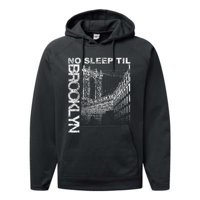 Cool Retro No Sleep Til Brooklyn Old School Portable Stereo Performance Fleece Hoodie