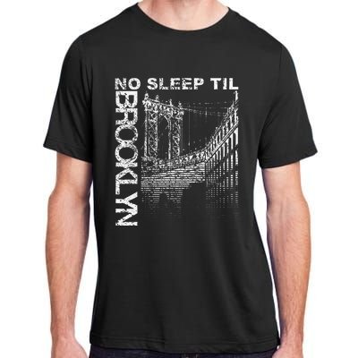 Cool Retro No Sleep Til Brooklyn Old School Portable Stereo Adult ChromaSoft Performance T-Shirt