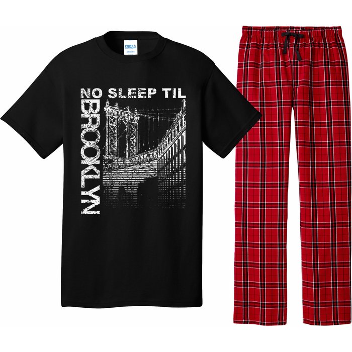 Cool Retro No Sleep Til Brooklyn Old School Portable Stereo Pajama Set