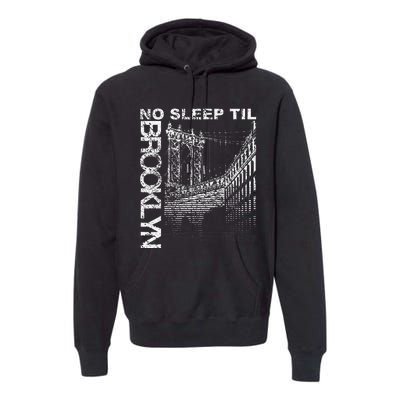 Cool Retro No Sleep Til Brooklyn Old School Portable Stereo Premium Hoodie