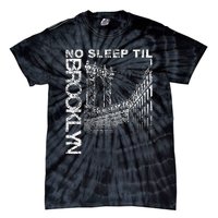 Cool Retro No Sleep Til Brooklyn Old School Portable Stereo Tie-Dye T-Shirt