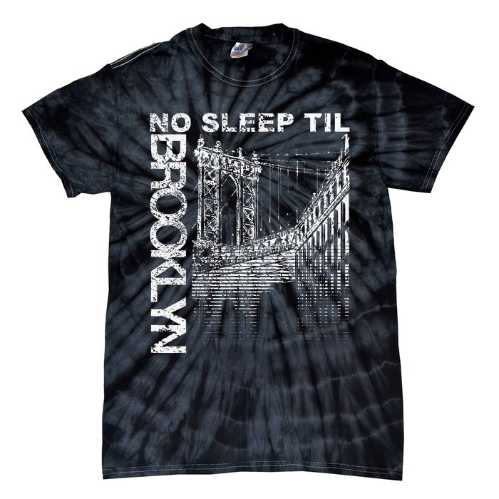 Cool Retro No Sleep Til Brooklyn Old School Portable Stereo Tie-Dye T-Shirt