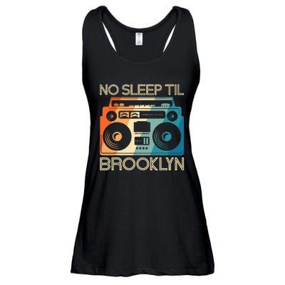 Cool Retro No Sleep Til Brooklyn Old School Portable Stereo Ladies Essential Flowy Tank