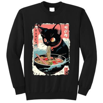 Cat Ramen Noodle Japanese Anime Manga Ramen Kawaii Cat Sweatshirt