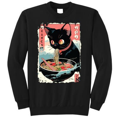 Cat Ramen Noodle Japanese Anime Manga Ramen Kawaii Cat Sweatshirt