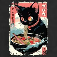 Cat Ramen Noodle Japanese Anime Manga Ramen Kawaii Cat Beanie