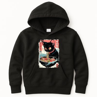 Cat Ramen Noodle Japanese Anime Manga Ramen Kawaii Cat Kids Hoodie
