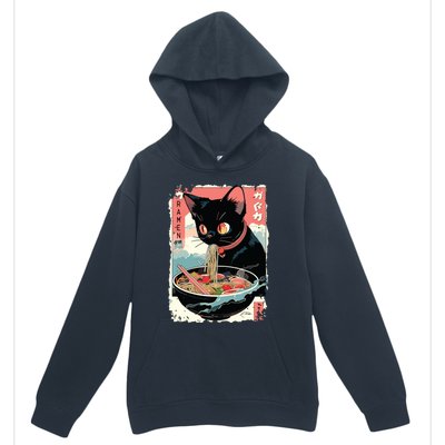 Cat Ramen Noodle Japanese Anime Manga Ramen Kawaii Cat Urban Pullover Hoodie