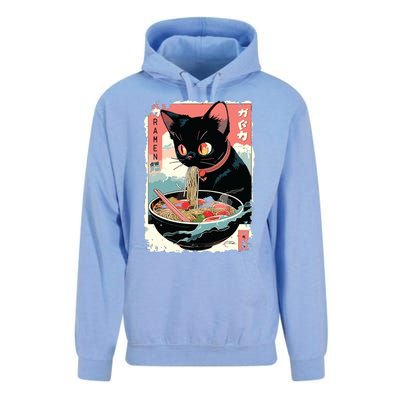 Cat Ramen Noodle Japanese Anime Manga Ramen Kawaii Cat Unisex Surf Hoodie