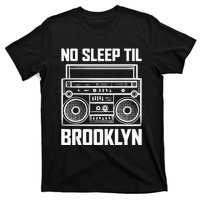 Cool Retro No Sleep Til Brooklyn Old School Portable Stereo T-Shirt