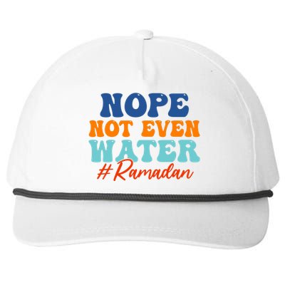 Cool Ramadan Nope Not Even Water Snapback Five-Panel Rope Hat