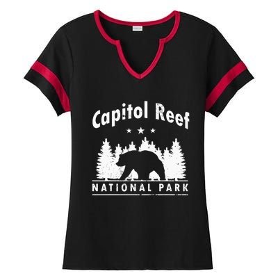 Capitol Reef National Park Bear Souvenir Us Park Ladies Halftime Notch Neck Tee