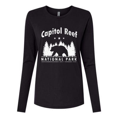 Capitol Reef National Park Bear Souvenir Us Park Womens Cotton Relaxed Long Sleeve T-Shirt