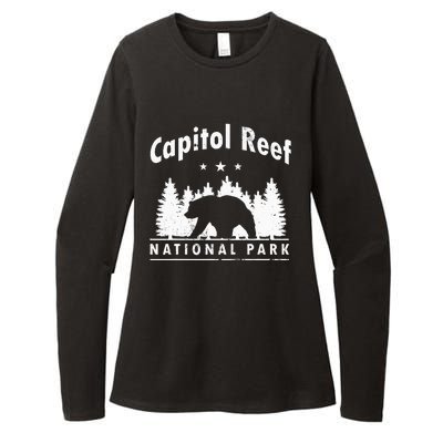 Capitol Reef National Park Bear Souvenir Us Park Womens CVC Long Sleeve Shirt