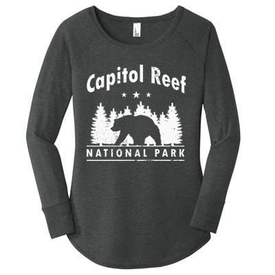 Capitol Reef National Park Bear Souvenir Us Park Women's Perfect Tri Tunic Long Sleeve Shirt