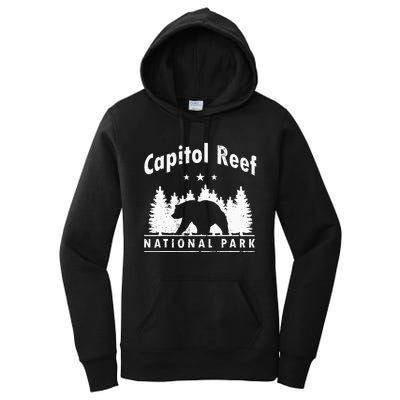 Capitol Reef National Park Bear Souvenir Us Park Women's Pullover Hoodie