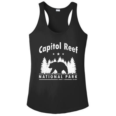 Capitol Reef National Park Bear Souvenir Us Park Ladies PosiCharge Competitor Racerback Tank