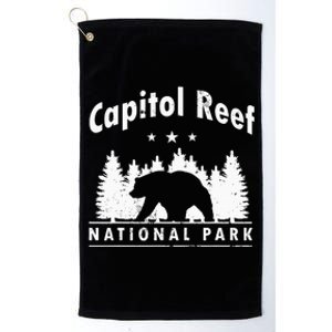 Capitol Reef National Park Bear Souvenir Us Park Platinum Collection Golf Towel