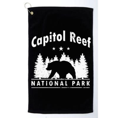 Capitol Reef National Park Bear Souvenir Us Park Platinum Collection Golf Towel