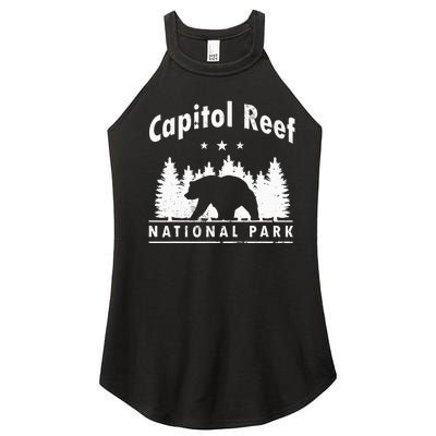 Capitol Reef National Park Bear Souvenir Us Park Women's Perfect Tri Rocker Tank