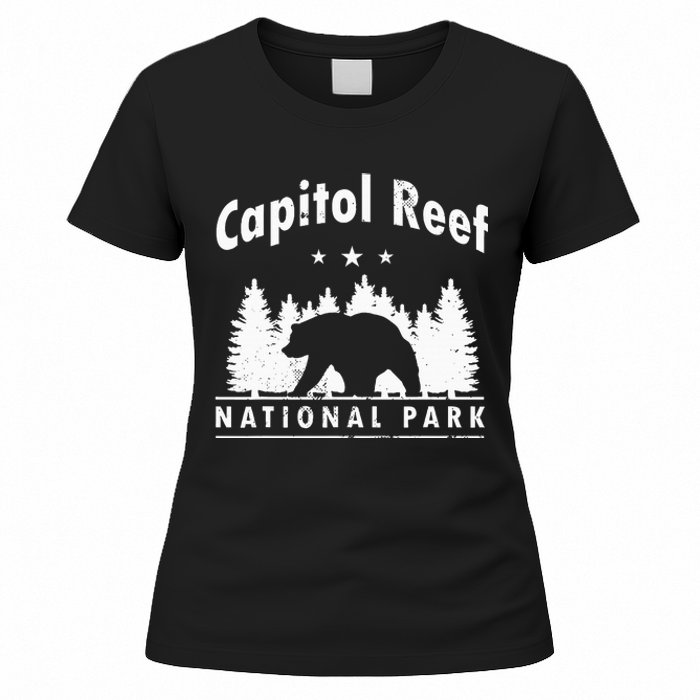 Capitol Reef National Park Bear Souvenir Us Park Women's T-Shirt