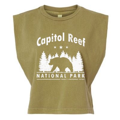 Capitol Reef National Park Bear Souvenir Us Park Garment-Dyed Women's Muscle Tee