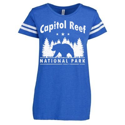 Capitol Reef National Park Bear Souvenir Us Park Enza Ladies Jersey Football T-Shirt