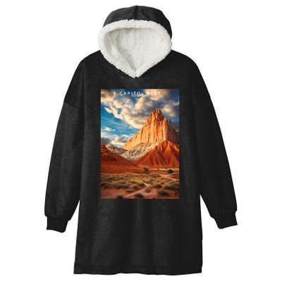 Capitol Reef National Park Hooded Wearable Blanket