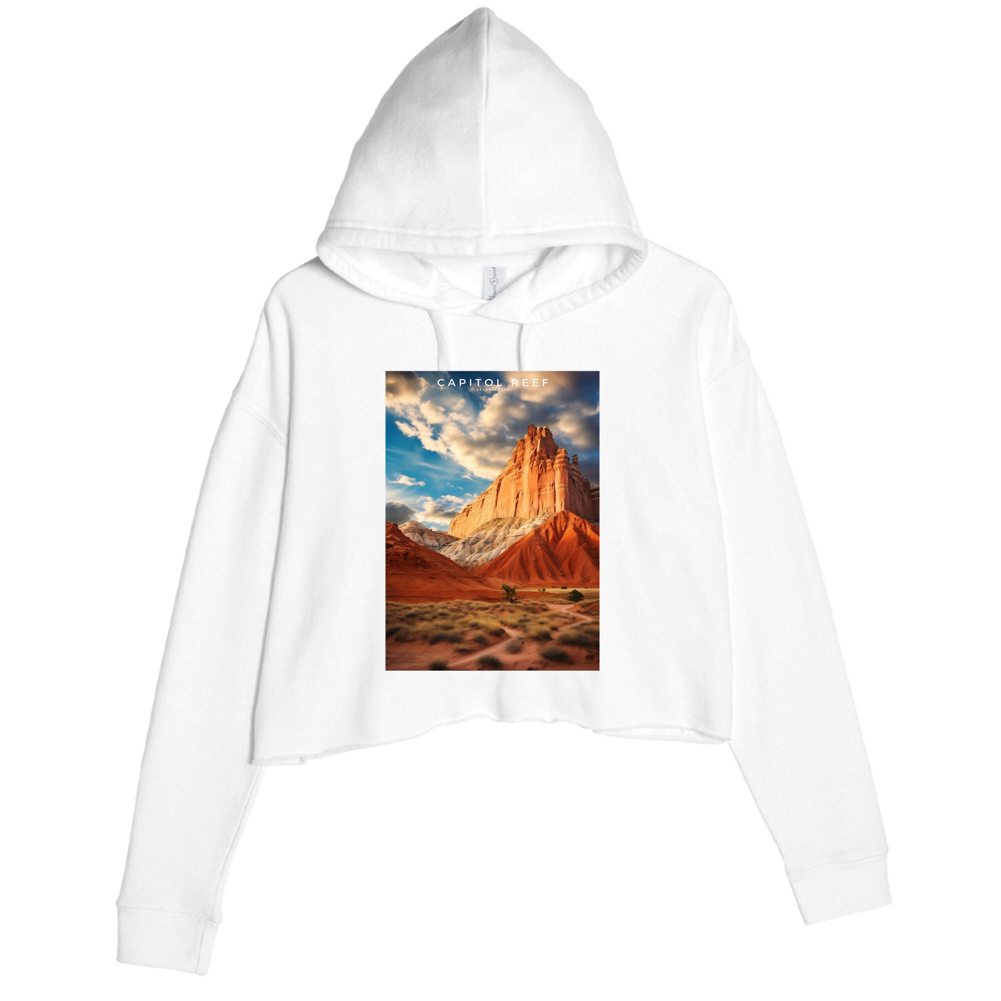 Capitol Reef National Park Crop Fleece Hoodie