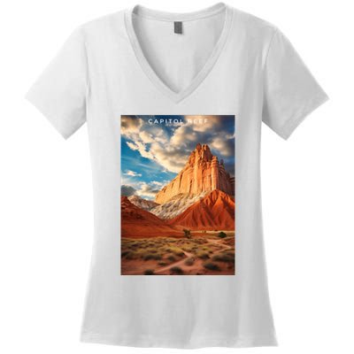 Capitol Reef National Park Women's V-Neck T-Shirt