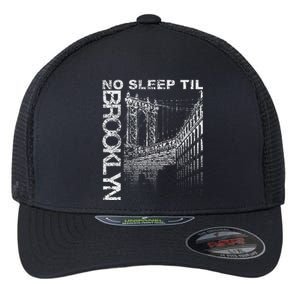 Cool Retro No Sleep Til Brooklyn Old School Portable Stereo Flexfit Unipanel Trucker Cap