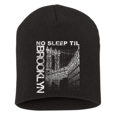 Cool Retro No Sleep Til Brooklyn Old School Portable Stereo Short Acrylic Beanie